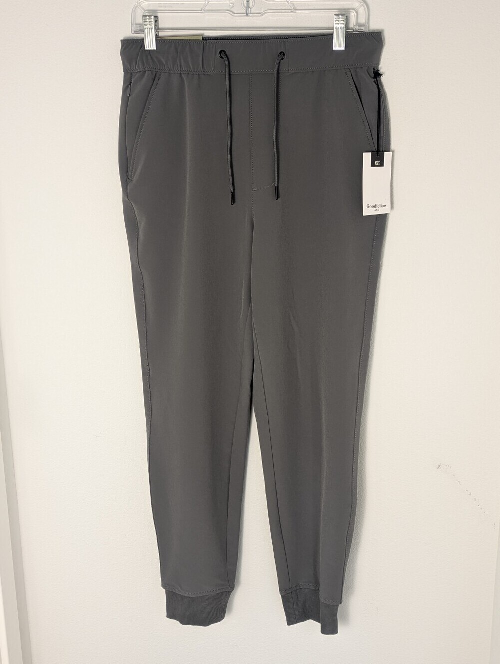 Goodfellow & co Women's Gray Tech Joggers Size XS Upf 50 Hiking Pull Up New
